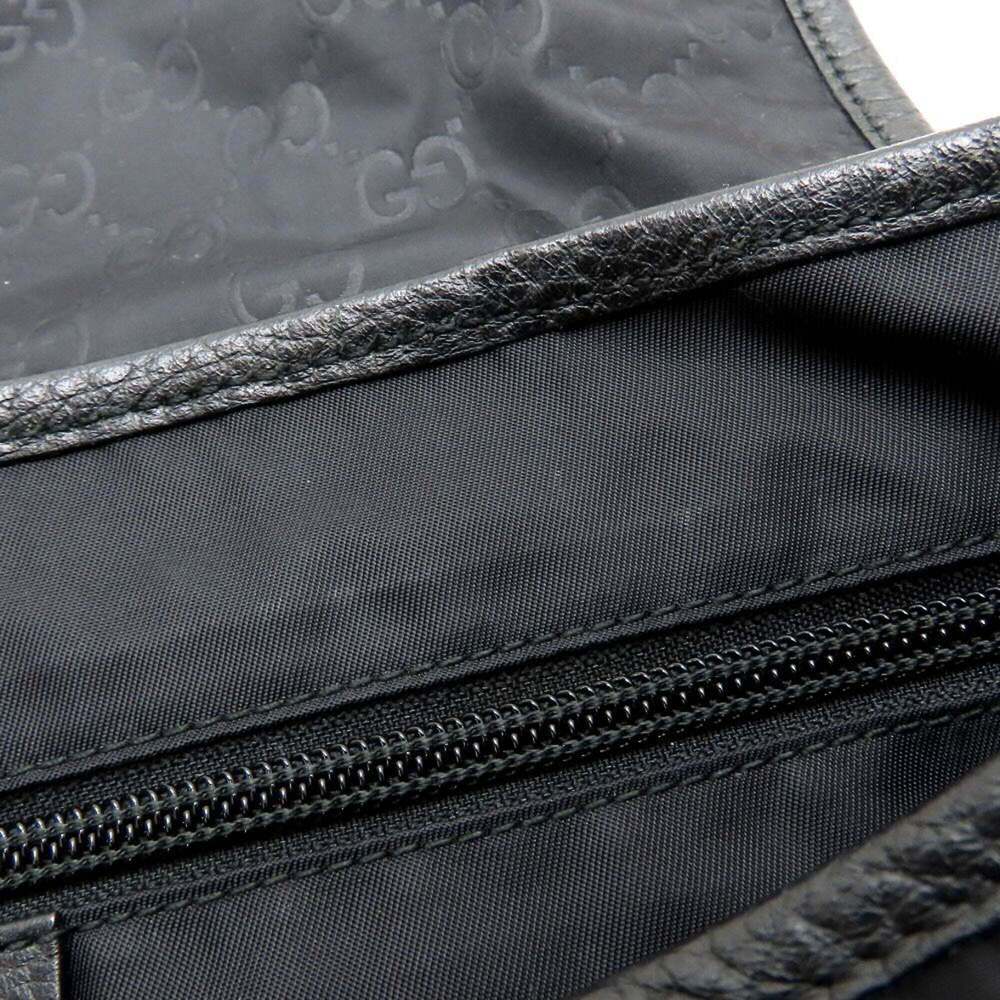 GUCCI Black Leather Shoulder Bag - Picture 7 of 16